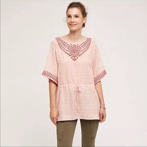 Anthro One September embroidered eyelet tunic